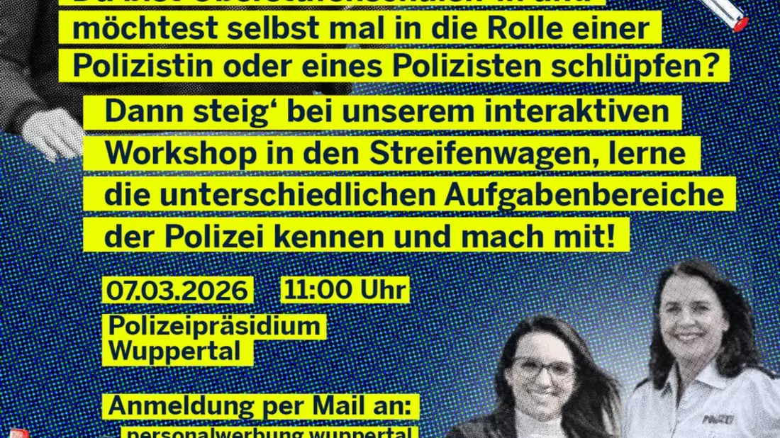 POL-ME: Komm ins Team 110! - Einladung zum interaktiven Workshop - 2602081 - Bild: presseportal.de