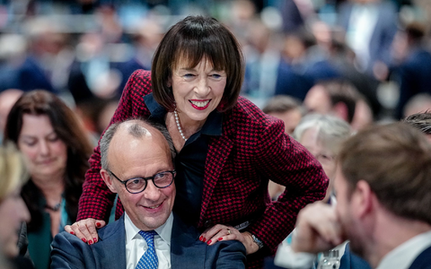 Zum dritten Mal wurde Friedrich Merz in Stuttgart zum CDU-Vorsitzenden gewählt. - Foto: Kay Nietfeld/dpa