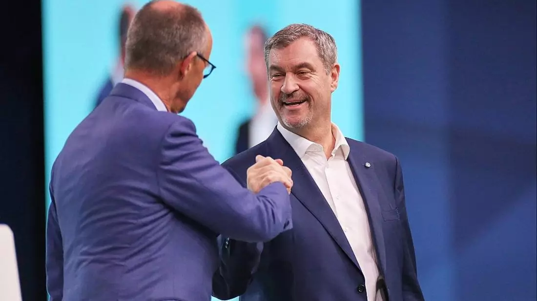 Friedrich Merz und Markus Söder am 21.02.2026 - Bild: via dts Nachrichtenagentur