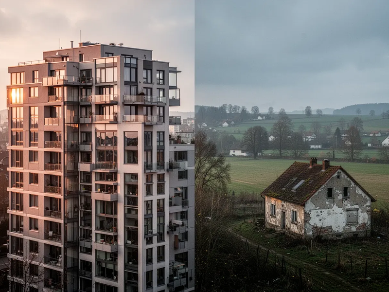 Demografie spaltet Deutschlands Immobilienmarkt - Foto: über boerse-global.de