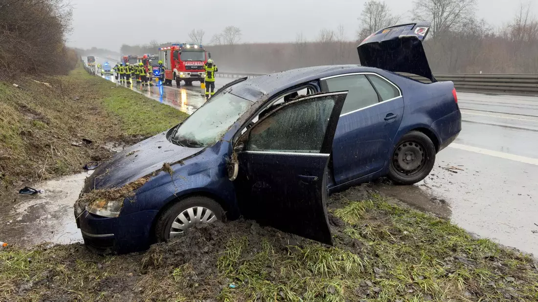 FW Königswinter: Zwei Unfälle auf der Autobahn A3 - mehrere Verletzte - Bild: presseportal.de