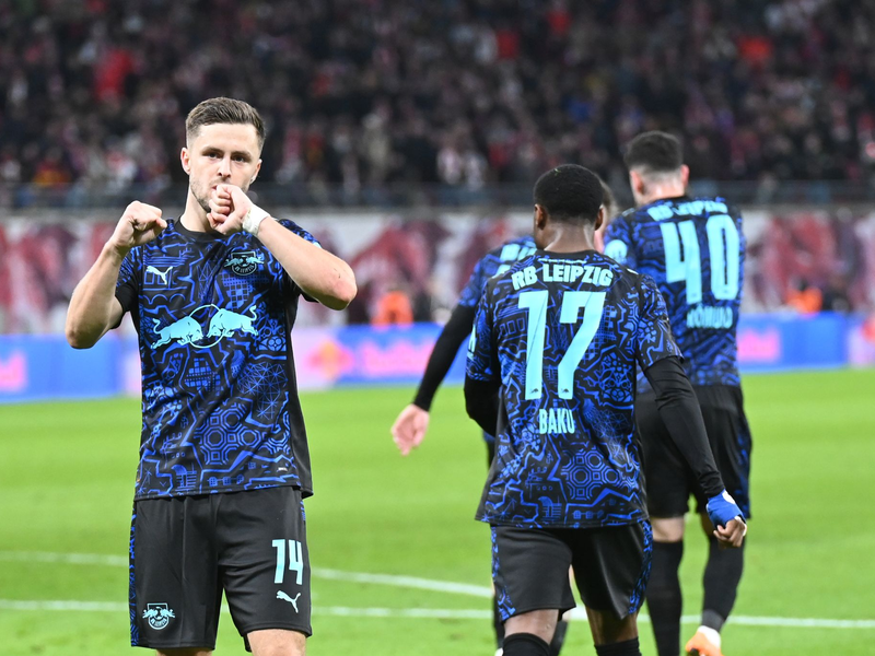 Christoph Baumgartner jubelt nach seinem ersten Tor. - Foto: David Hammersen/dpa