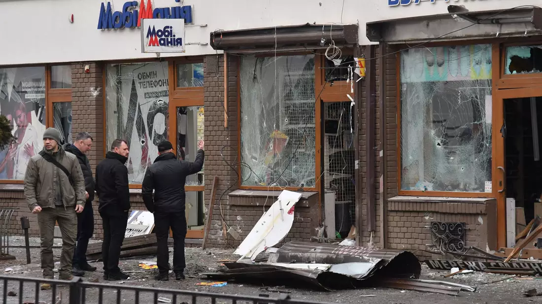 Die Explosionen ereigneten sich kurz nach Mitternacht. - Bild: Mykola Tys/AP/dpa