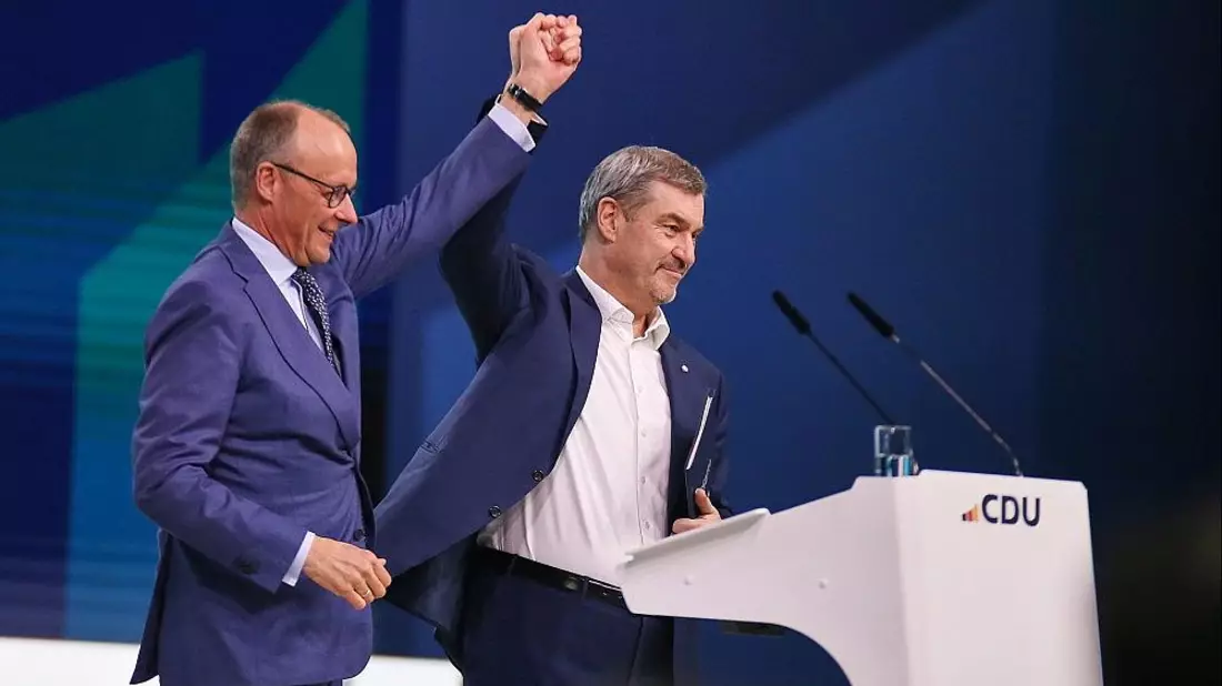 Friedrich Merz und Markus Söder am 21.02.2026 - Bild: via dts Nachrichtenagentur