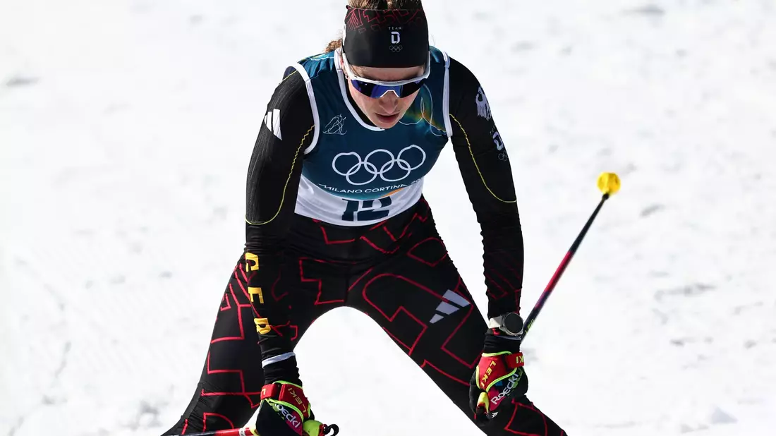 Katharina Hennig Dotzler beendet ihre Olympia-Karriere auf Platz neun. - Bild: Daniel Karmann/dpa