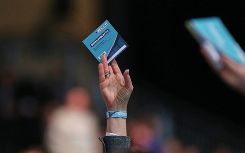 Abstimmung auf CDU-Parteitag am 20.02.2026 - Foto: via dts Nachrichtenagentur