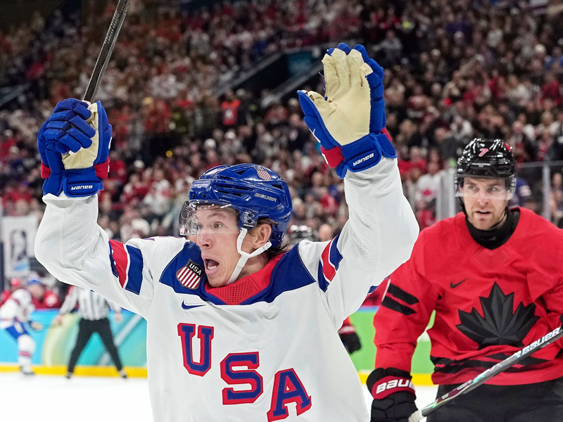 Matt Boldy erzielte nach einem tollen Alleingang das 1:0. - Foto: Hassan Ammar/AP/dpa