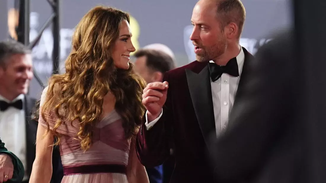Kate und William zeigten sich ebenso bei der Verleihung. - Bild: James Manning/PA Wire/dpa