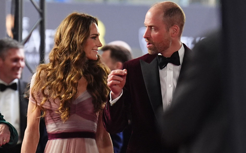 Kate und William zeigten sich ebenso bei der Verleihung. - Foto: James Manning/PA Wire/dpa