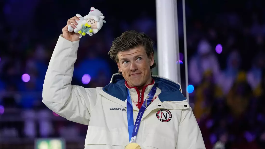 Der norwegische Langläufer Johannes Hoesflot Klaebo war der erfolgreichste Athlet der Winterspiele. - Bild: Natacha Pisarenko/AP/dpa