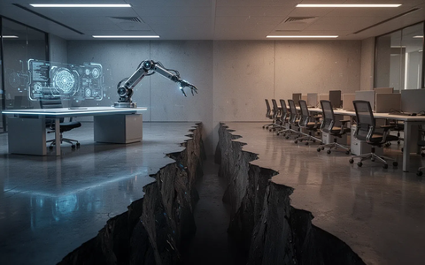 KI-Spaltung: Chefs planen Jobabbau, Mitarbeiter hoffen auf mehr Stellen - Foto: über boerse-global.de