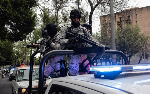 In Teilen von Mexiko-Stadt war eine massive Präsenz der Sicherheitskräfte zu beobachten. - Foto: Félix Márquez/dpa