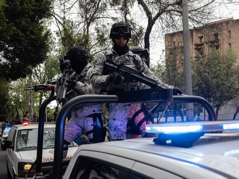 In Teilen von Mexiko-Stadt war eine massive Präsenz der Sicherheitskräfte zu beobachten. - Foto: Félix Márquez/dpa