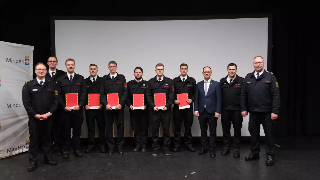 FW Minden: 986 Einsätze im Jahr 2025 - Feuerwehr Minden zieht Bilanz Jahresdienstversammlung am 20. Februar 2026 im Besselgymnasium - Bild: presseportal.de
