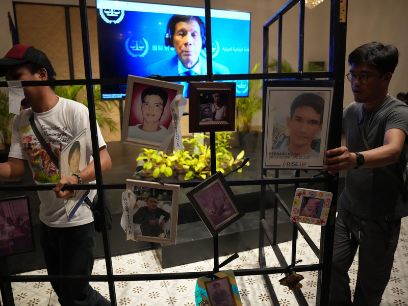 Der 80 Jahre alte Duterte blieb der Anhörung ohne Angabe von Gründen fern. - Foto: Aaron Favila/AP/dpa