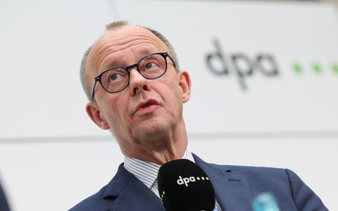 Merz will persönlich mit Trump über die Zölle sprechen.  - Foto: Christian Charisius/dpa