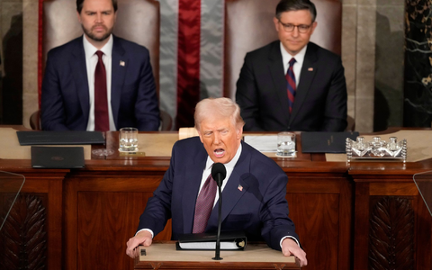 Was wird bei Trumps State of the Union zur Sprache kommen? (Archivfoto) - Foto: Ben Curtis/AP/dpa