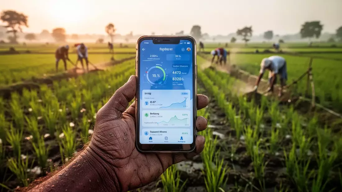 Indien erklärt KI zur Grundlage für ländliche Entwicklung Illustration mit AI erstellt übermittelt durch boerse-global.de