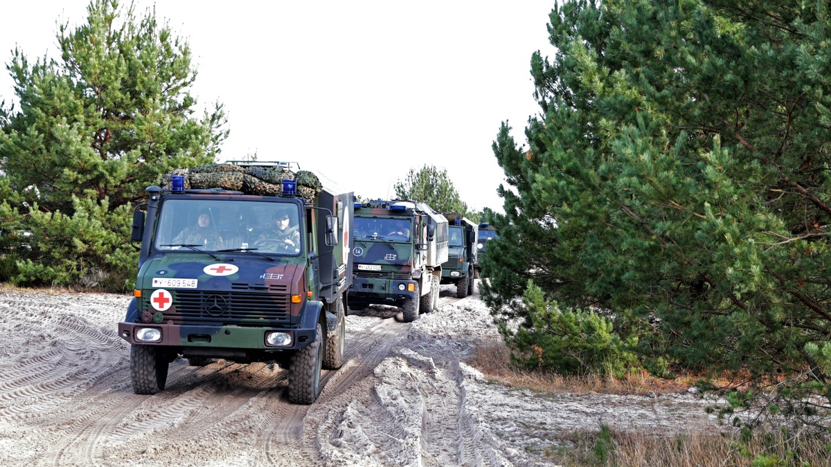MEDIC GUARDIAN 2026 - Militärkonvoi in Deutschland - Foto: presseportal.de