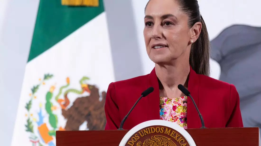 Präsidentin Sheinbaum garantiert die Sicherheit der Fußballfans bei der WM. (Archivbild)  - Bild: Presidencia de México/dpa
