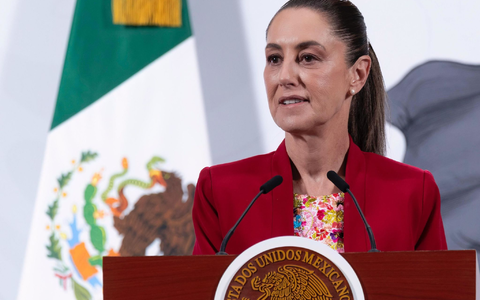 Präsidentin Sheinbaum garantiert die Sicherheit der Fußballfans bei der WM. (Archivbild)  - Foto: Presidencia de México/dpa
