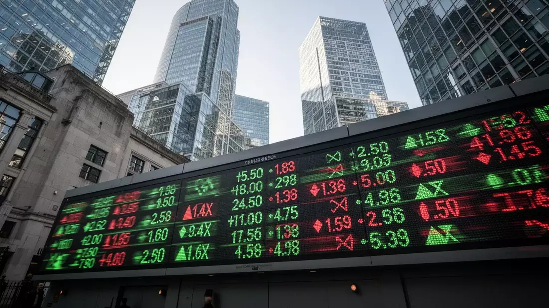 FTSE 100: Rekord und Rückzieher - Bild: über boerse-global.de