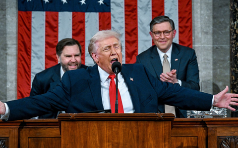 Trump hält Rede zur Lage der Nation vor dem Kongress. - Foto: Kenny Holston/Pool The New York Times/AP/dpa