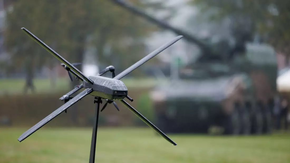 Drohnenwaffe HX-2 von Helsing - Bild: Friso Gentsch/dpa