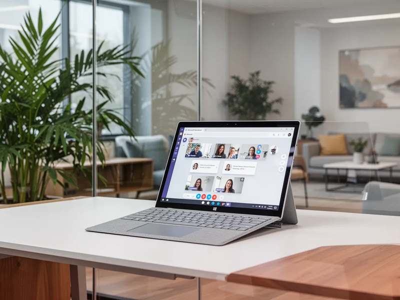 Microsoft treibt hybride Arbeit mit KI-Updates für Teams und Surface voran - Foto: über boerse-global.de