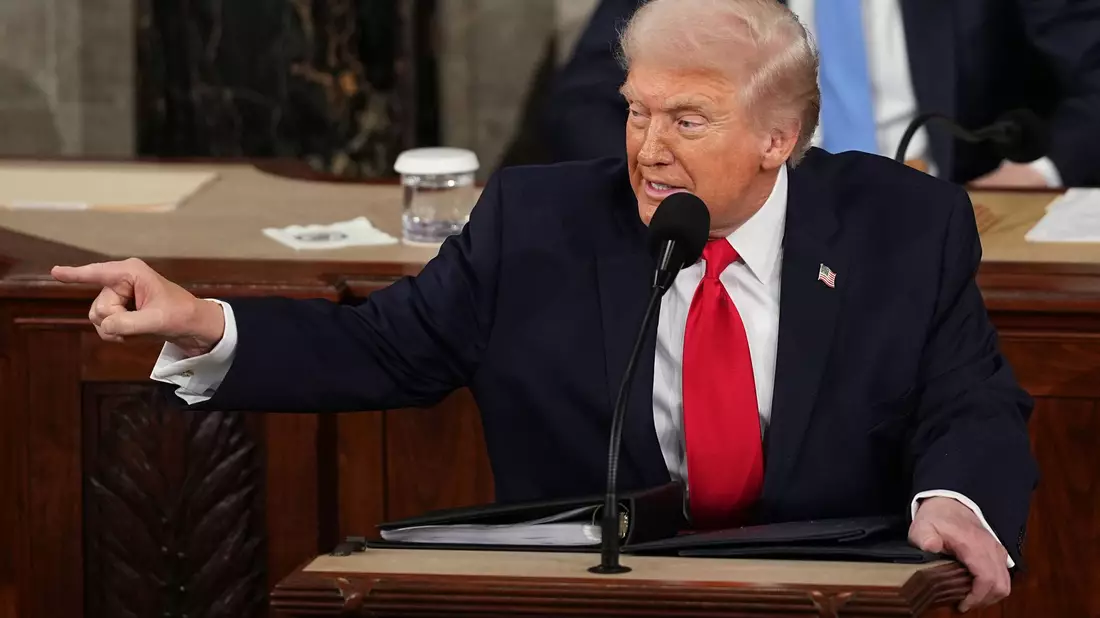 Was stimmt, was nicht? Trumps Rede im Faktencheck. - Bild: Matt Rourke/AP/dpa