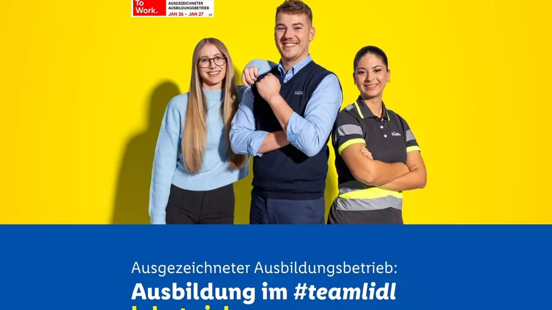 Einer der besten Ausbildungsbetriebe in Deutschland: Lidl erhält erneut die Great Start!-Zertifizierung - Bild: presseportal.de