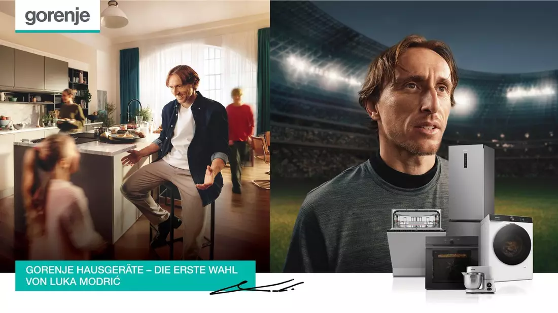 Gorenje gewinnt Fußballstar Luka Modric als Markenbotschafter - Bild: presseportal.de