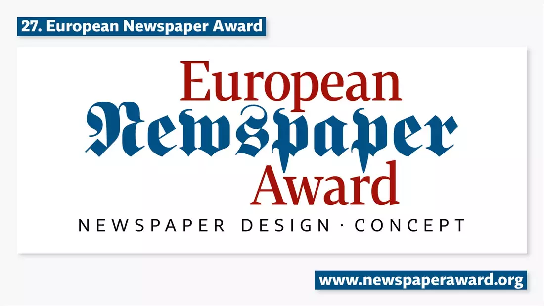 Ergebnisse des 27. European Newspaper Award / Zeitungen aus 22 Ländern haben am 27. Wettbewerb teilgenommen / Die Hauptpreise gehen in diesem Jahr nach Spanien, Portugal, Griechenland und Deutschland - Bild: presseportal.de