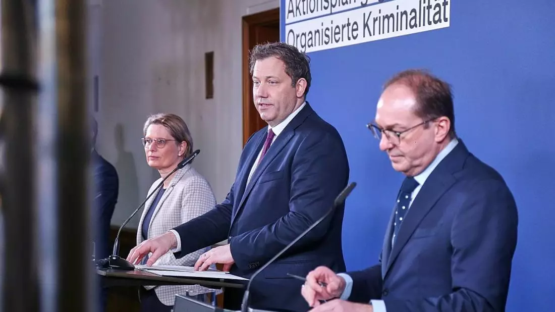 Vorstellung des gemeinsamen Aktionsplans gegen Organisierte Kriminalität am 25.02.2026 - Bild: via dts Nachrichtenagentur