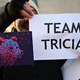 «Team Tricia»: Mitarbeiter stellen sich an die Seite der Festivalleiterin. - Foto: Sebastian Christoph Gollnow/dpa