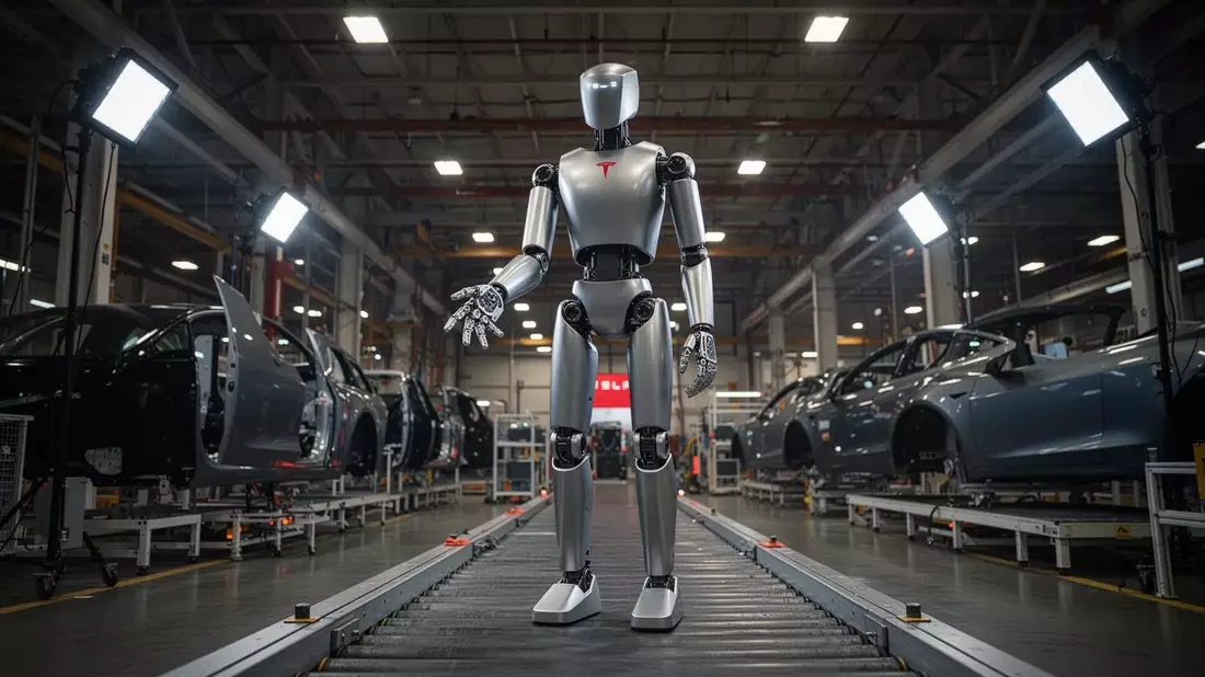 Tesla stellt Produktion auf humanoiden Roboter Optimus um - Bild: über boerse-global.de