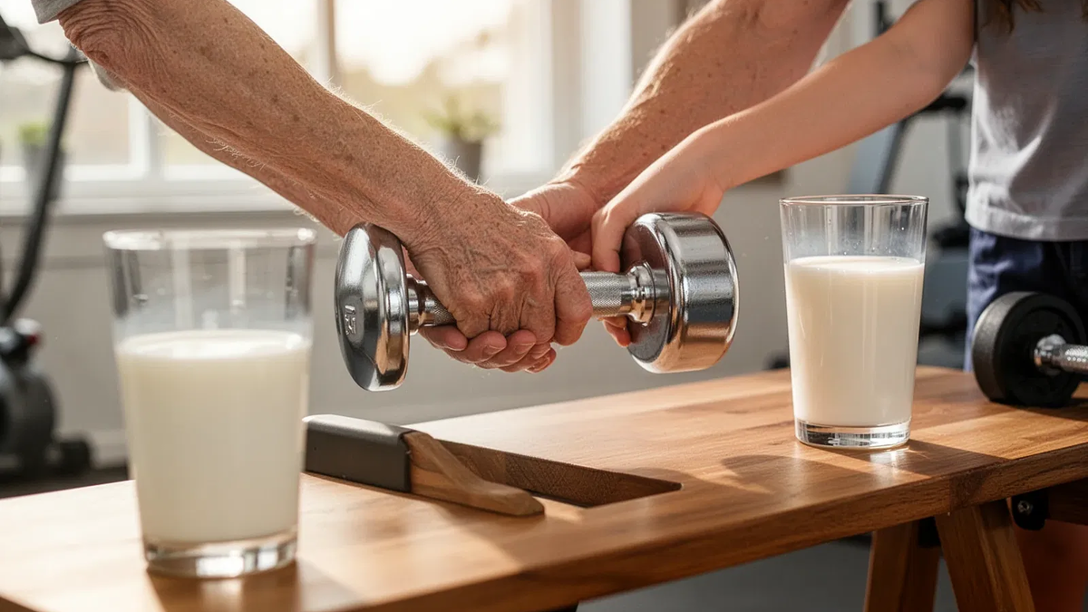 Studie: Milch nach Krafttraining stärkt Senioren-Muskeln - Foto: über boerse-global.de