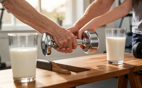 Studie: Milch nach Krafttraining stärkt Senioren-Muskeln - Foto: über boerse-global.de