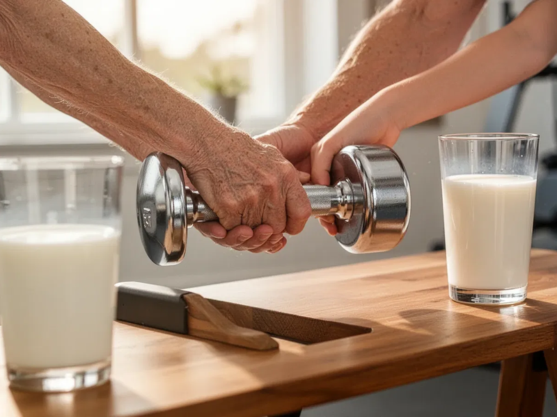 Studie: Milch nach Krafttraining stärkt Senioren-Muskeln - Foto: über boerse-global.de