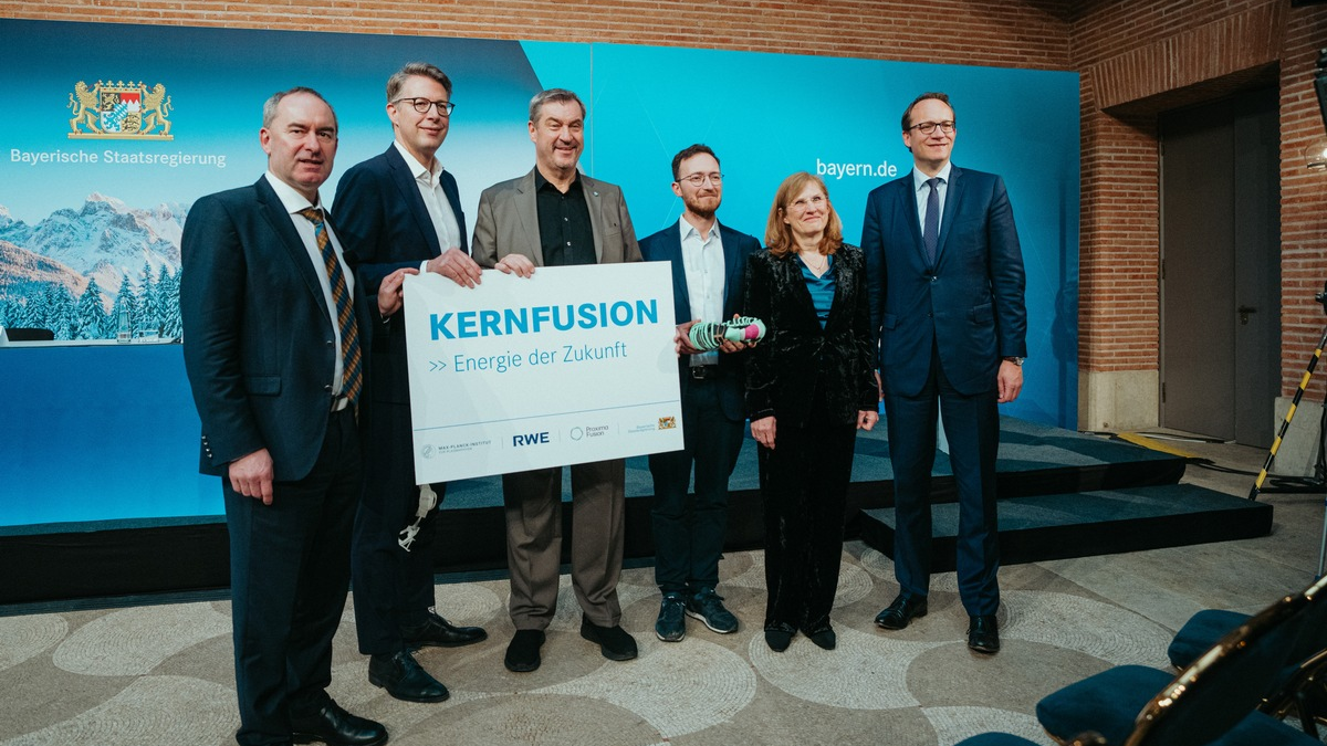 Meilenstein für die Kernfusion in Europa: Proxima Fusion, Freistaat Bayern, die Max Planck Gesellschaft und RWE kooperieren, um gemeinsam das erste kommerzielle Fusionskraftwerk zu realisieren - Foto: presseportal.de