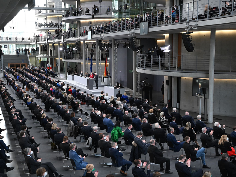 2022 tagte die Bundesversammlung unter Corona-Bedingungen. (Archivbild) - Foto: Bernd Von Jutrczenka/dpa