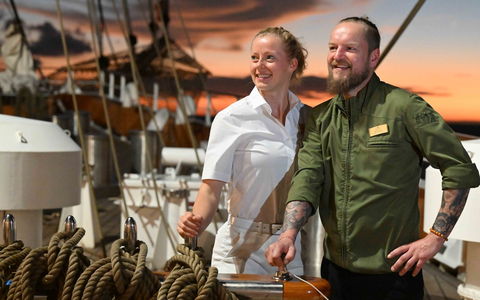Spitzengastronomie auf See: Maik Albrecht und Franziska Pauli übernehmen kulinarische Gesamtverantwortung an Bord der SEA CLOUD SPIRIT - Foto: presseportal.de