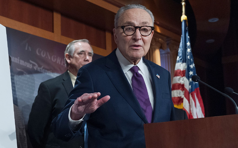 Der Minderheitsführer der Demokraten im Senat, Chuck Schumer, erhebt schwere Vorwürfe gegen das US-Justizministerium.  - Foto: J. Scott Applewhite/AP/dpa