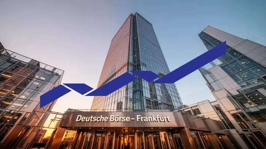 Deutsche Börse Aktie: Operativer Sprung Illustration mit AI erstellt übermittelt durch boerse-global.de
