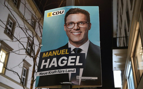 CDU-Plakat zur Landtagswahl in Baden-Württemberg mit Manuel Hagel (Archiv) - Foto: via dts Nachrichtenagentur
