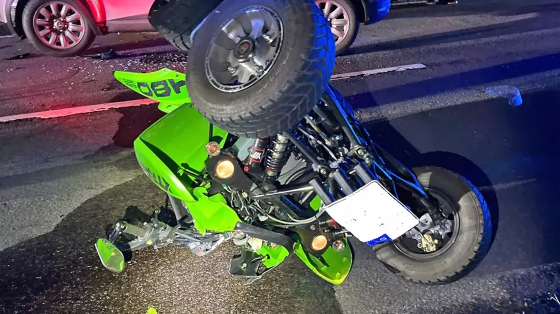 POL-GM: Quad-Fahrer bei Verkehrsunfall schwer verletzt - Bild: presseportal.de