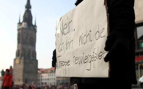 Demonstrantin gegen Gewalt an Frauen (Archiv) - Foto: via dts Nachrichtenagentur