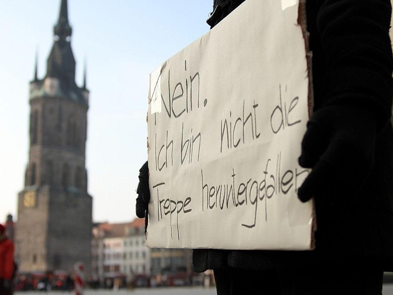 Demonstrantin gegen Gewalt an Frauen (Archiv) - Foto: via dts Nachrichtenagentur