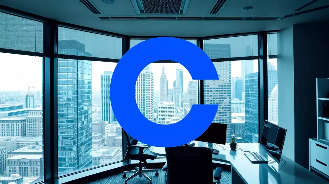 La acción de Coinbase enfrenta un escenario complejo Illustration mit AI erstellt übermittelt durch boerse-global.de