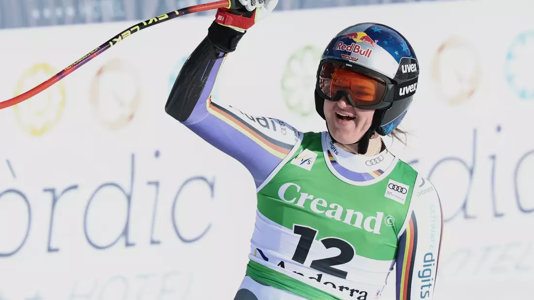 Emma Aicher zeigte in Soldeu eine famose Vorstellung. - Bild: Marco Trovati/AP/dpa